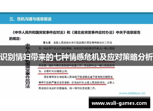识别情妇带来的七种情感危机及应对策略分析